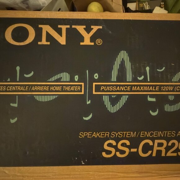 SONY SS-CR290 SPEAKER SYSTEM 1 CENTER & 2 REAR OPEN BOX NEVER USED - Picture 6 of 7